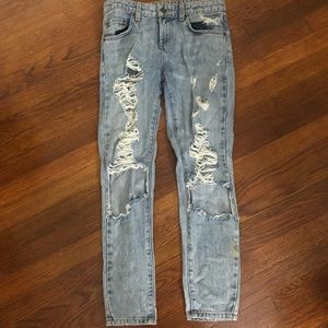 Carmar denim distressed skinny jeans
